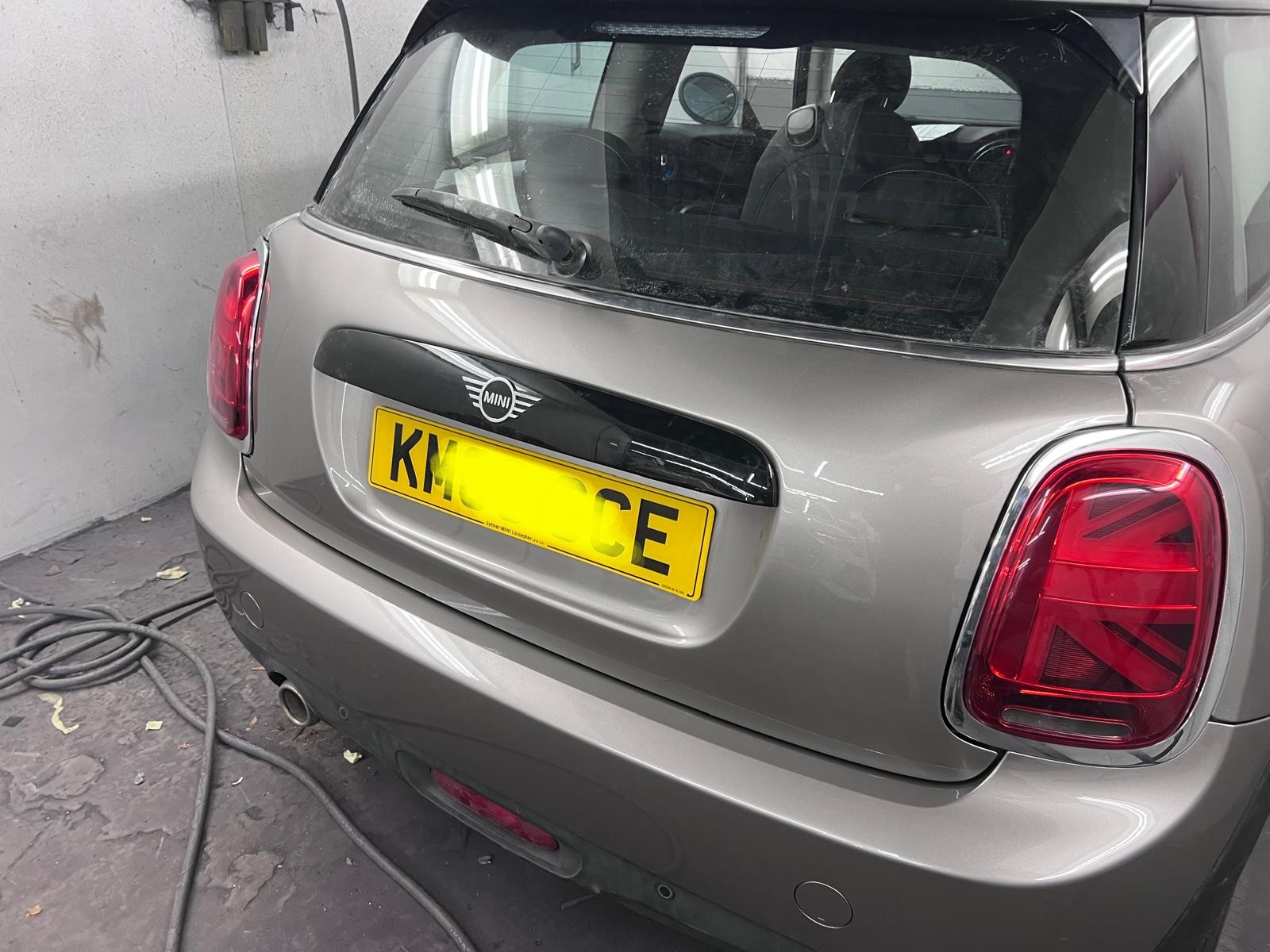 Finished MINI Cooper rear-end repair